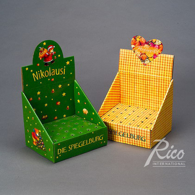 Các hộp thị trường palet màu nâu 1/4 có thể tùy chỉnh rõ ràng để xây dựng thương hiệu